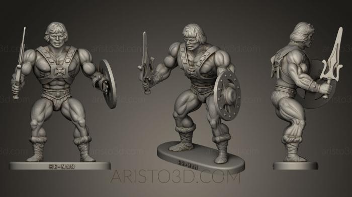 Figurines heroes, monsters and demons (STKM_0394) 3D model for CNC machine